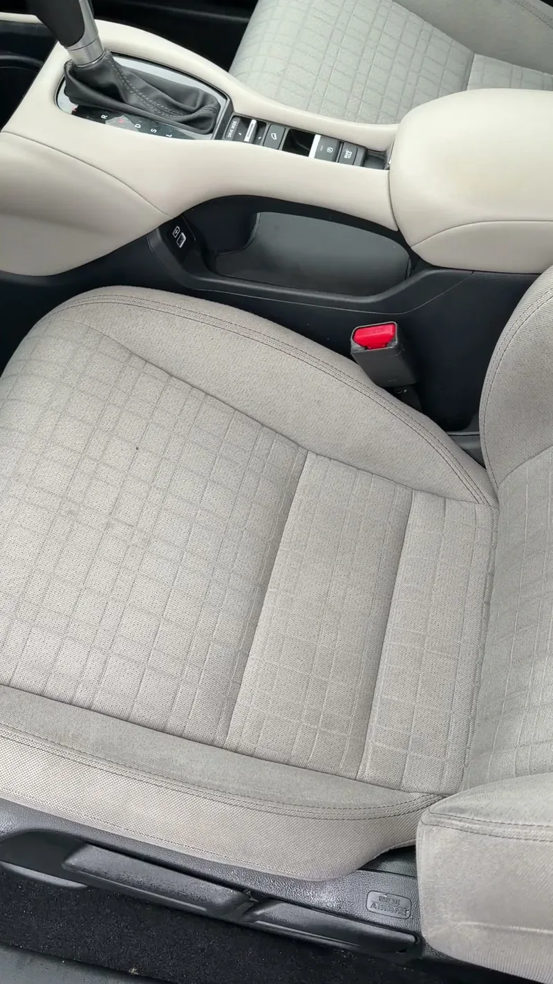 Clean seat upholstery after detailing